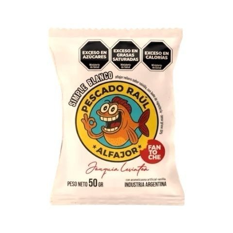 Producto - Alfajor Pescado Raul Blanco 50g Joaquin Levinton