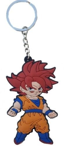 Producto - Llavero goma plana Goku God