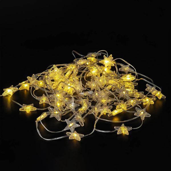 Producto - Guirnalda Luces Estrella 80 Led 10 Mts 220v Cálida Navidad