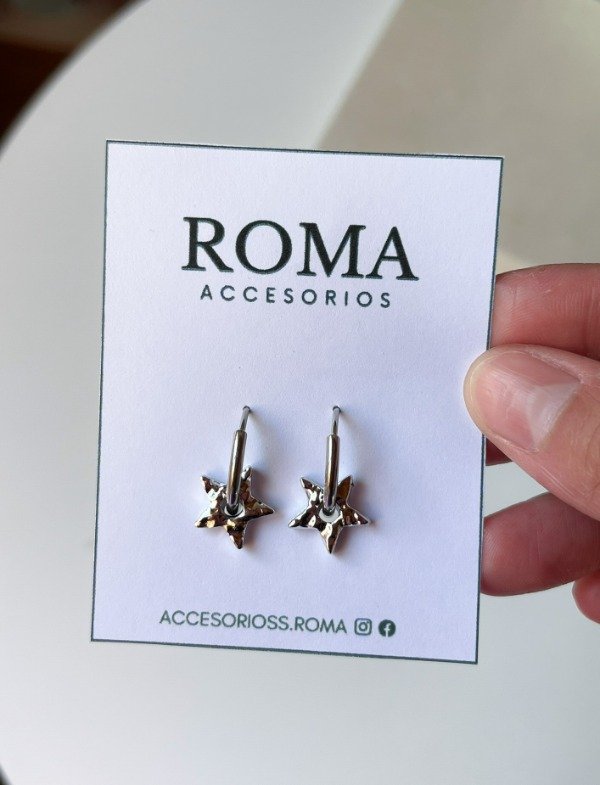 Producto - ARGOLLAS ESTRELLAS CON DETALLES