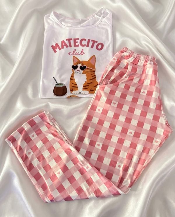 Producto - Pijama Largo Gatito Matecito Club