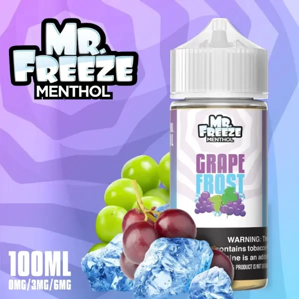 Producto - MR FREEZE GRAPE BERRY FROST (UVA FRAMBUESA ARANDANOS MENTOL) 100ML 3MG