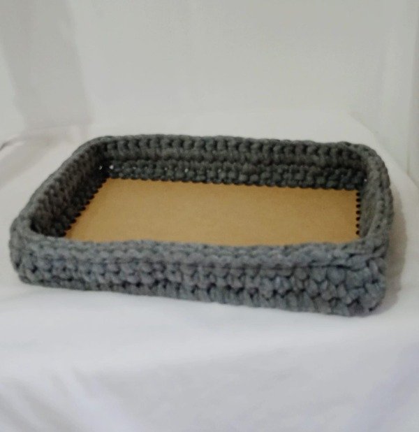 Producto - Bandejas Totora rectangular. base en fibro fácil.