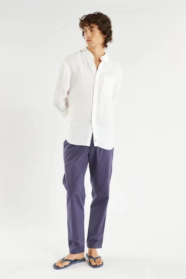Producto - Camisa Santorini Lino Ml Bensimon Blanco - 1
