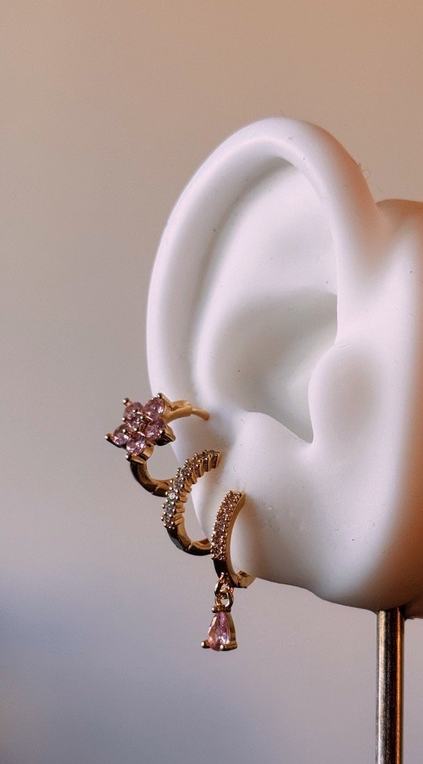 Producto - Argollas shine pink