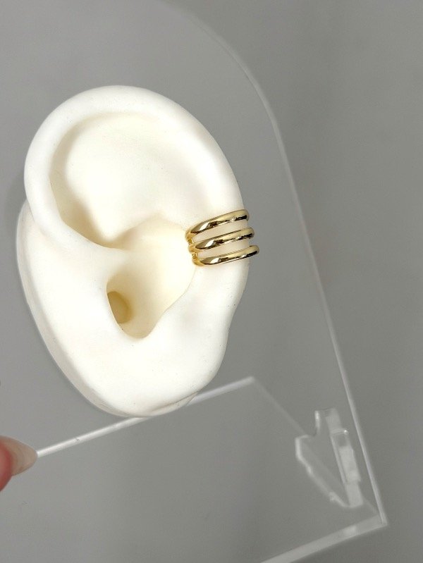Producto - Cuff dorado triple linea
