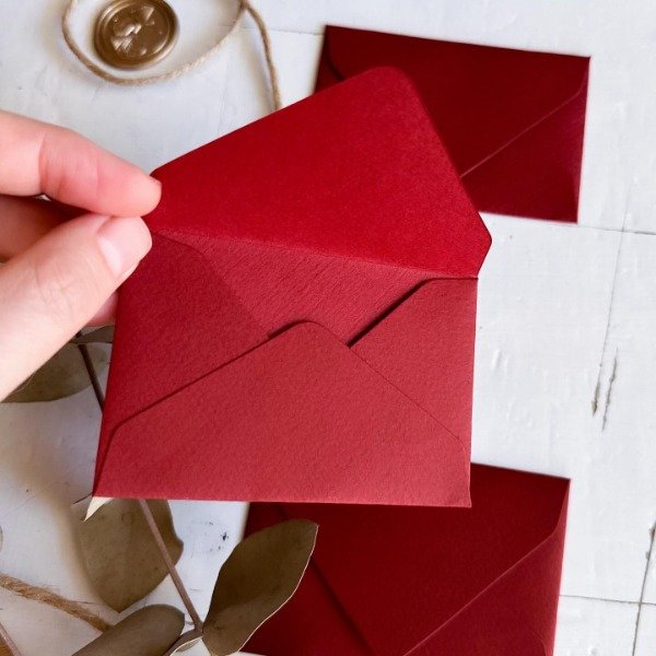 Producto - Mini Sobres Burgundy - Pack x10