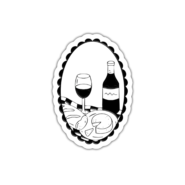 Producto - Vinito  - Vinilo blanco + Laca sectorizada