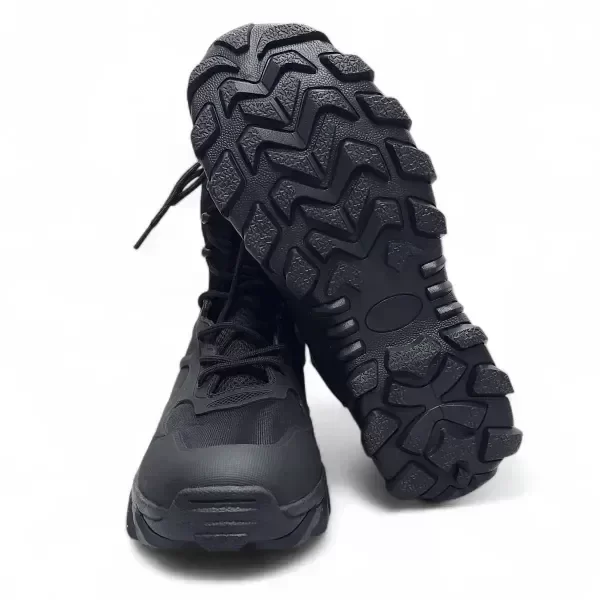 Producto - Borceguí Táctico Importado AS33 con Cierre Lateral Negro Antideslizante