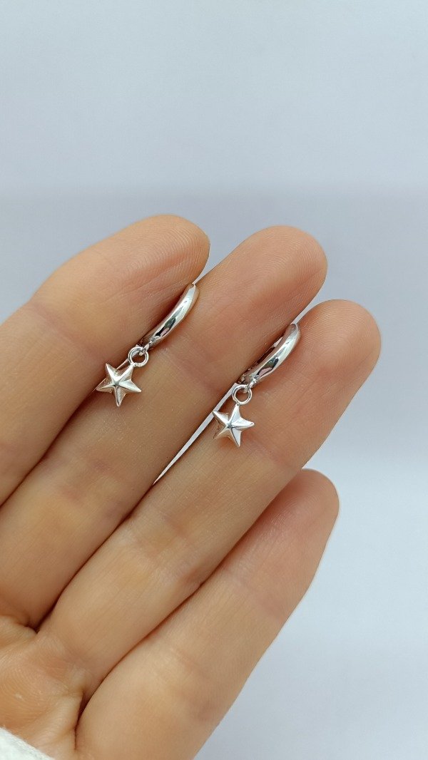 Producto - Argollitas con Estrella Maciza - 0