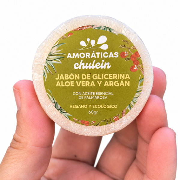 Producto - Jabón Glicerina, Aloe Vera, Argán y Palmarosa. - 1