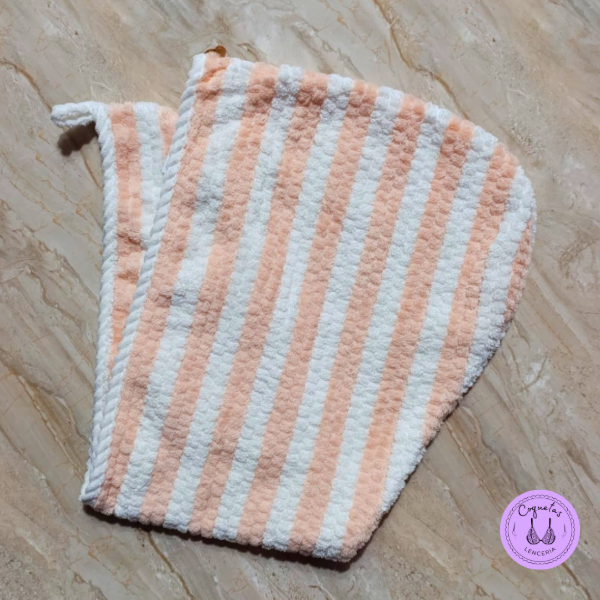 Producto - COFIA RAYADA DE MICROFIBRA (naranja) - 177