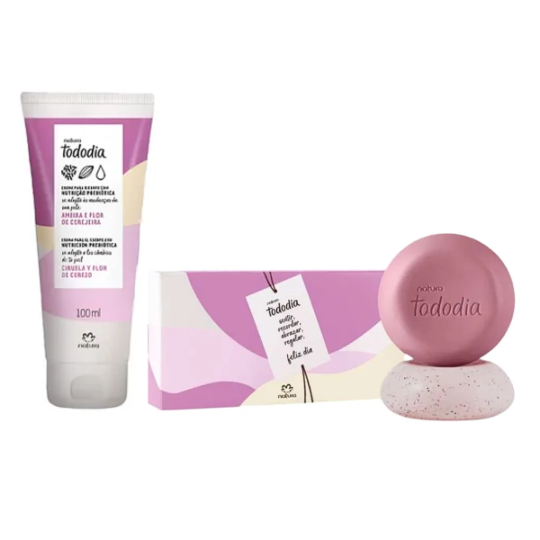 Producto - Combo Ciruela y Flor de Cerezo (Crema + Jabones)