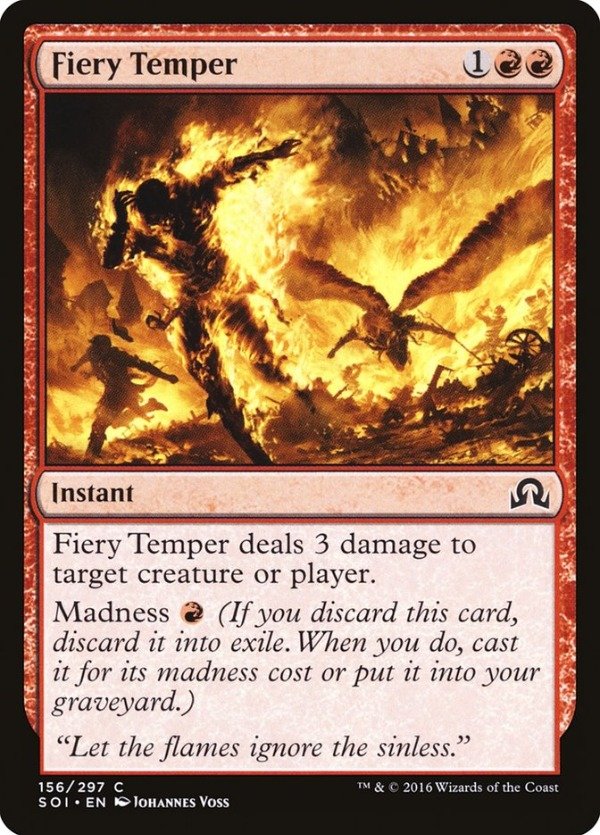 Producto - Fiery Temper  Shadows over Innistrad