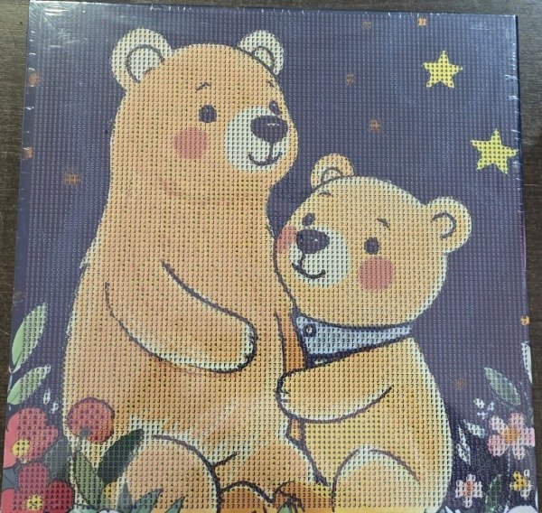 Producto - DIAMOND PAINTING 30X30 BASTIDOR FAMILIA DE OSITOS