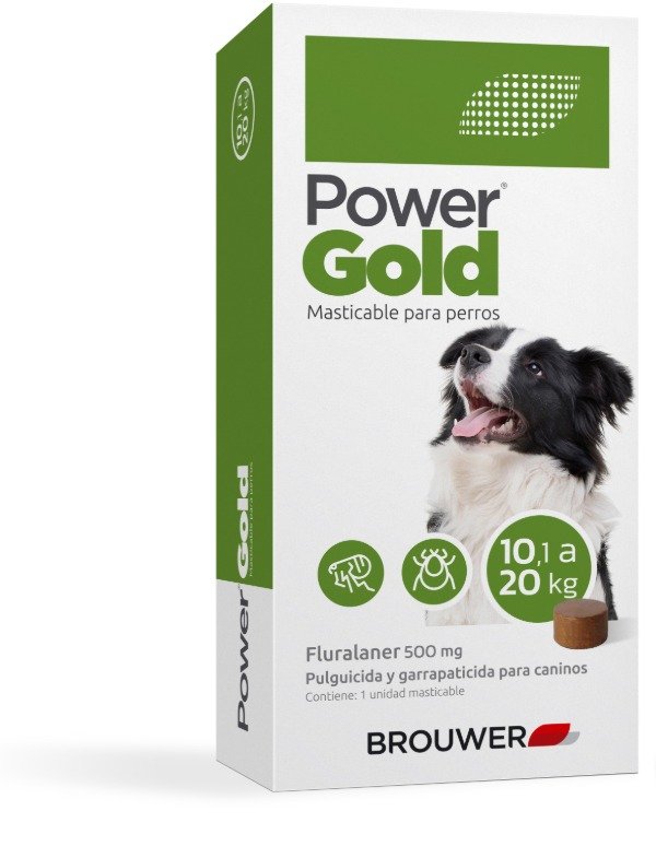 Producto - COMPRIMIDO ANTI PULGAS Y GARRAPATAS POWER GOLD 3 MESES 10 A 20KG - 0