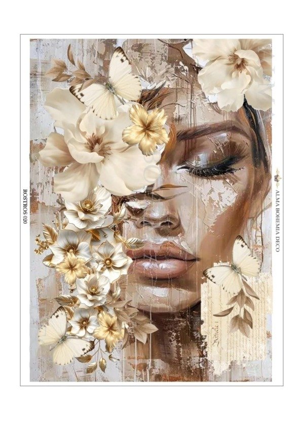 Producto - Lámina termotransferible PLANCHA ROSTRO020