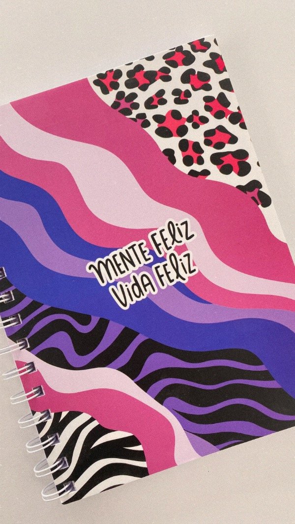 Producto - Libreta anillada grande. Mente feliz