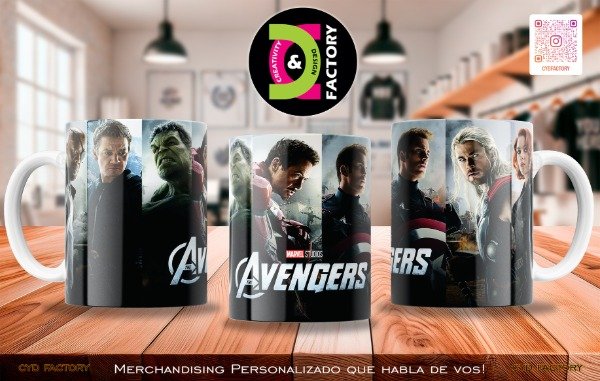 Producto - Taza Marvel - Avengers - TZ-RT-BL-11OZ-91-MV-SPH-MVL