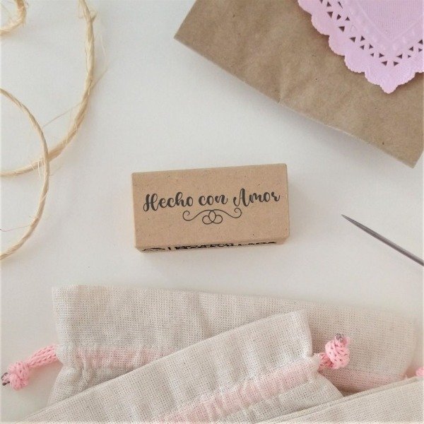 Producto - Sello Hecho con Amor cursiva