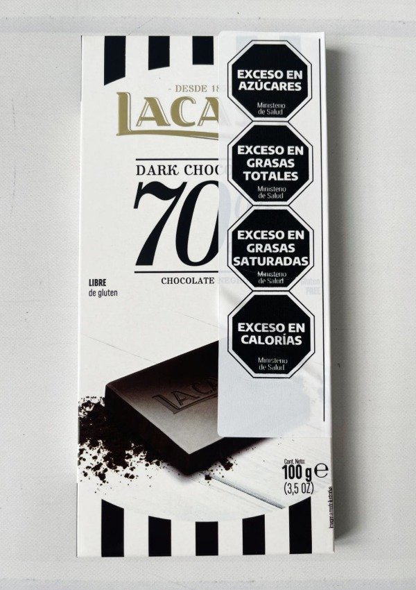 Producto - TABLETA Chocolate Negro al 70 SIN TACC x 100g LACASA