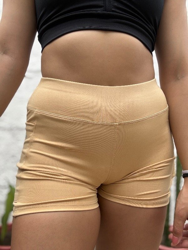 Producto - Short funcional amarillo pastel