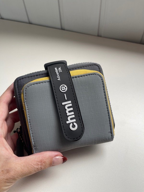 Producto - Billetera Chimola gris combinada