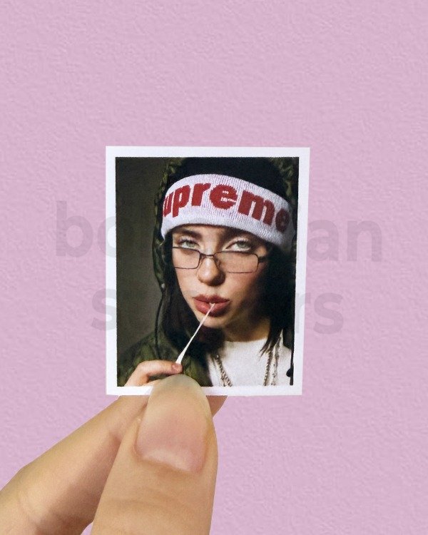Producto - BILLIE EILISH SUPREME - Sticker Individual de Billie Eilish