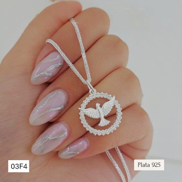 Producto - Dije espíritu santo calado m. pavé