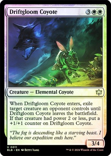 Producto - Driftgloom Coyote Foil  Bloomburrow