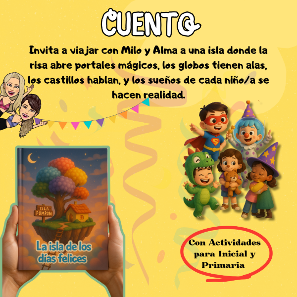 Producto - CUENTO + ACTIVIDADES. LA ISLA DE LOS DÍAS FELICES