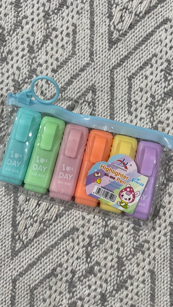 Producto - Resaltador mini infantil x6 colores