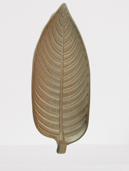 Producto - Centro mesa Hoja dorada