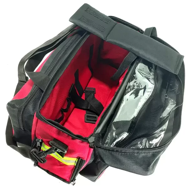 Producto - Bolso Vía Aérea  Rojo con Reflectivos 40Lts