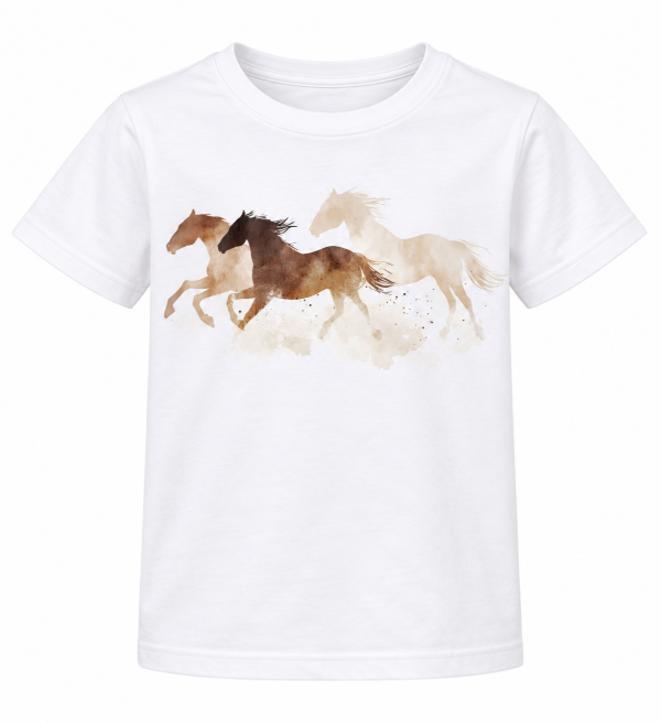 Producto - Remera infantil - Caballos al galope - 1