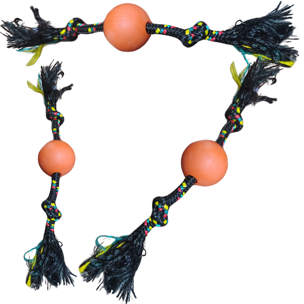 Producto - Pelota de color Con Soga Para Perros Pequeños Y Medianos - 4
