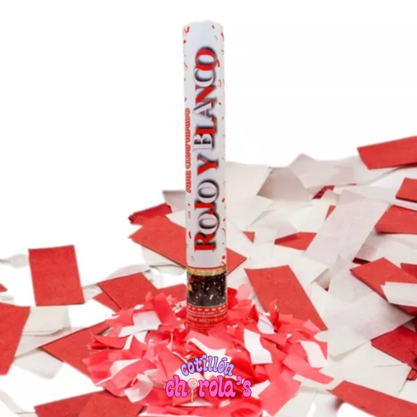 Producto - CAÑON 40 CM - ROJO Y BLANCO