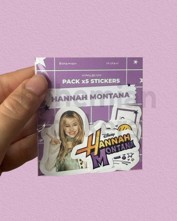 Producto - Pack HANNAH MONTANA x5 stickers - Disney Channel