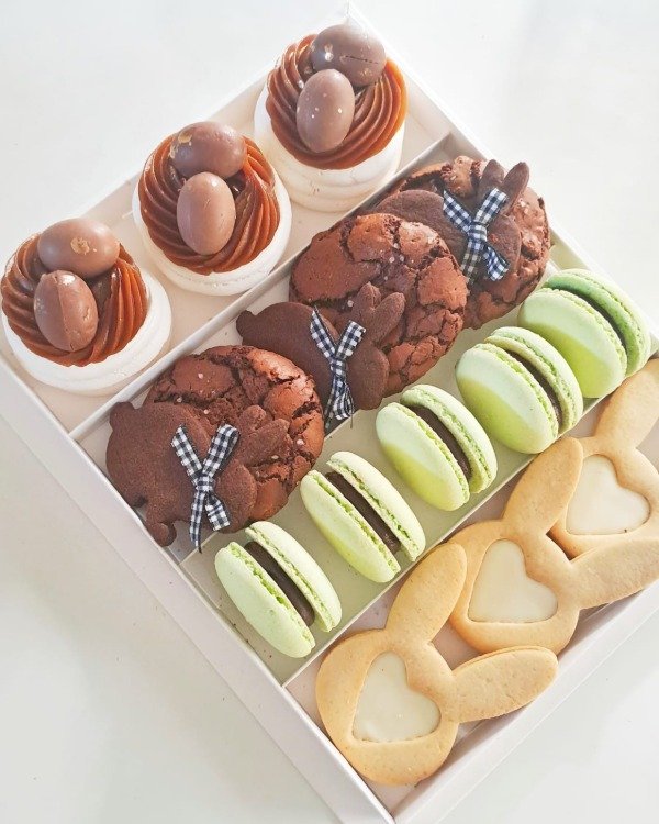 Producto - Caja degustación con 4 divisiones 25x20x6 - ideal petit fours - 1