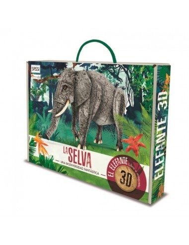 Producto - La Selva - El Elefante 3D libro + maqueta