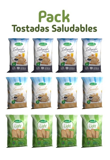 Producto - PACK Tostadas Saludables 12 x 200g.