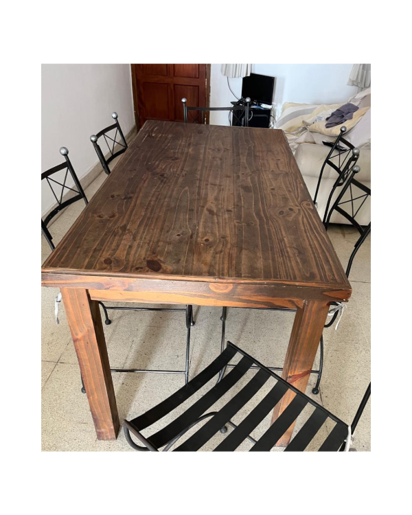 Producto - Mesa de madera de pino / 160x80