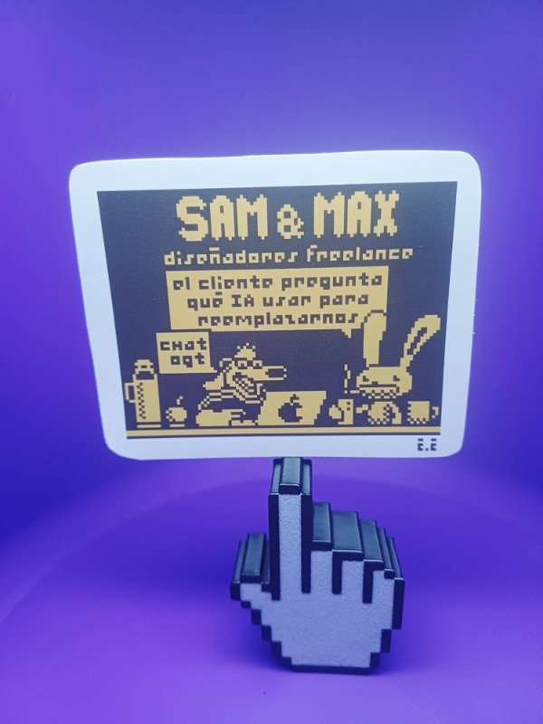 Producto - Sticker Sam and Max diseñadores freelance