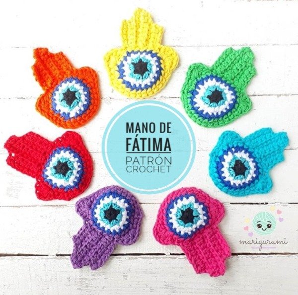 Producto - Mano de Fátima patrón crochet