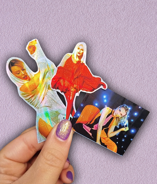 Producto - STICKER HOLOGRÁFICO- KYLIE MINOGUE COMBO #4