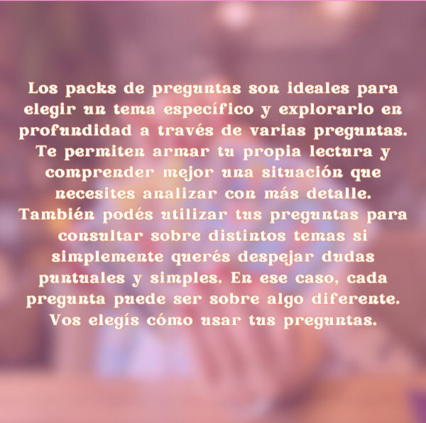 Producto - Pack x 5 preguntas TAROT - 1