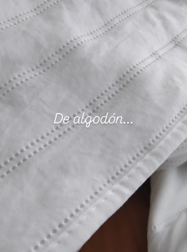 Producto - Cubre cama de algodón Blanco