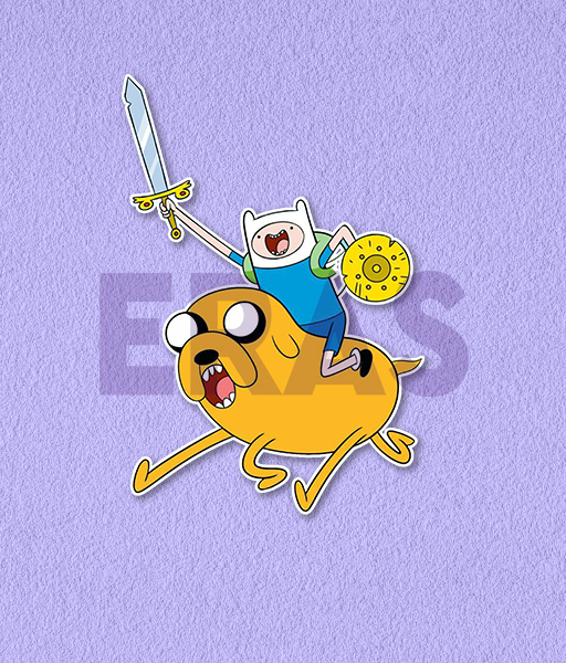 Producto - STICKERS UV - HORA DE LA AVENTURA - FINN Y JAKE