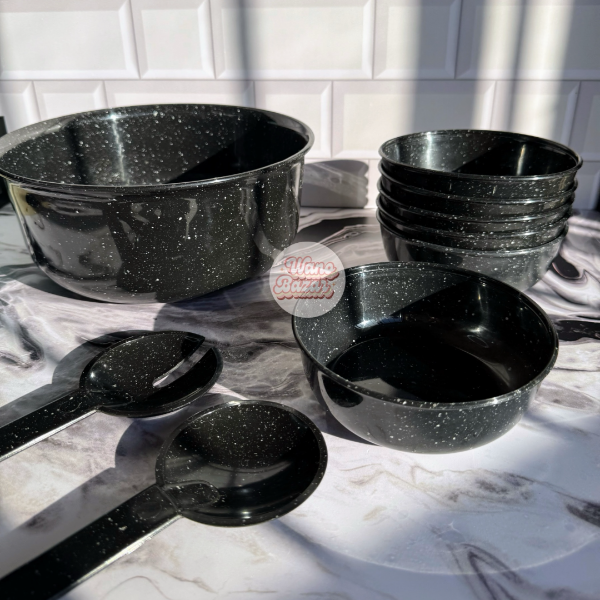 Producto - Set Ensaladera + 6 Compoteras + Cucharas