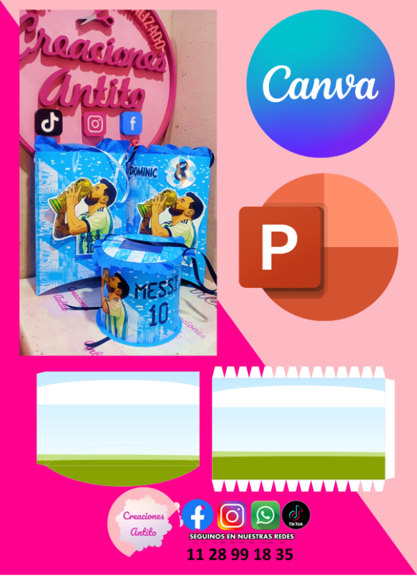 Producto - MOLDE EDITABLE PIÑATAS ALTA Y REDONDA